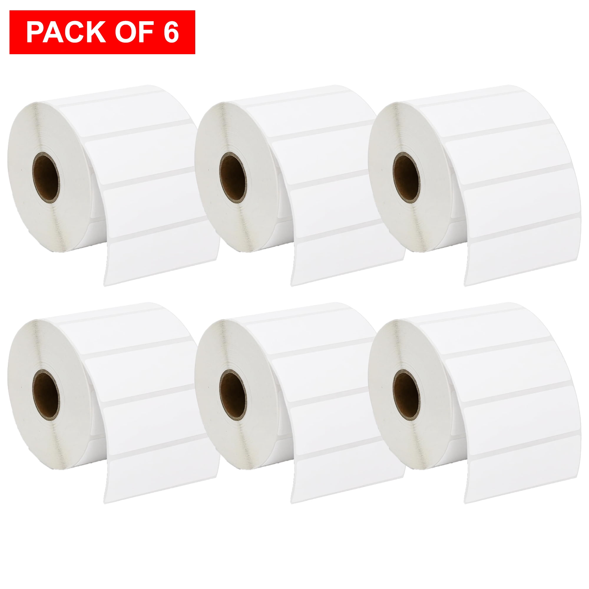 Strongmor ZB 3" X 1” Direct Thermal Labels for Barcodes, Postage Address, Shipping Labels, 1300 Count Per Roll (Pack of 6 Roll)