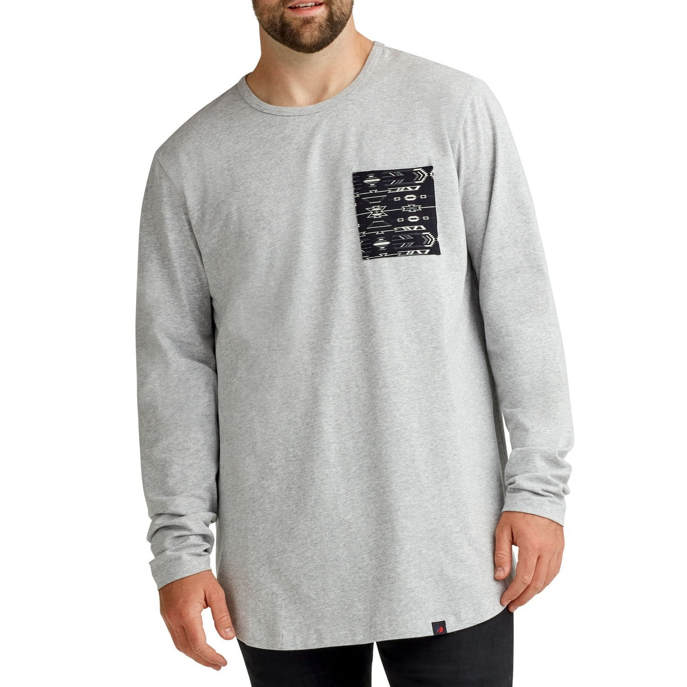 Strongside Apparel Mens Big Tall Long Sleeve Shirt with Color Pocket ...