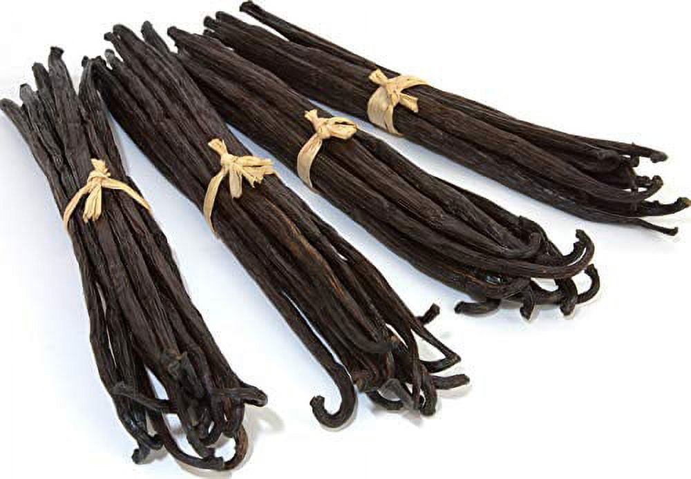 Strongus Large Tahitian Vanilla Beans Vacuum Sealed Grade A Vanilla