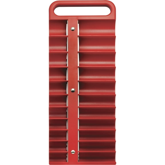 Strongway 1/2in.-Drive Magnetic Socket Holder, SAE and Metric, Red