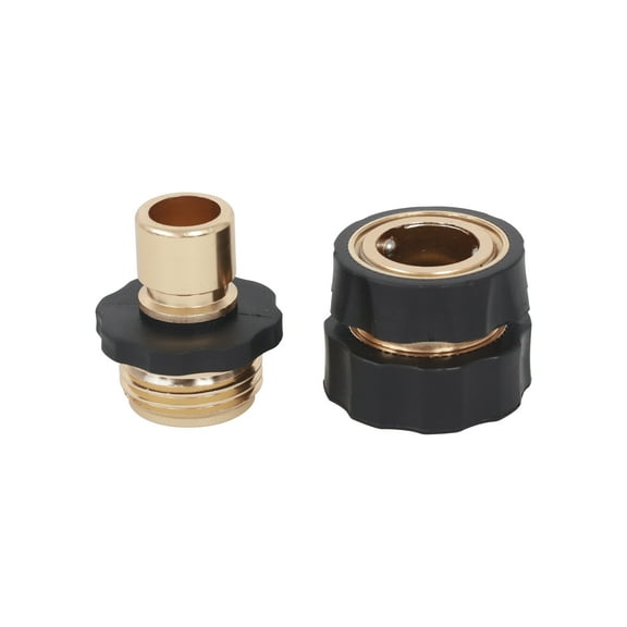 Strongway 2-Pc. Metal Quick-Connect Kit, 3/4in. Thread, 60 PSI, Model# 202507008001