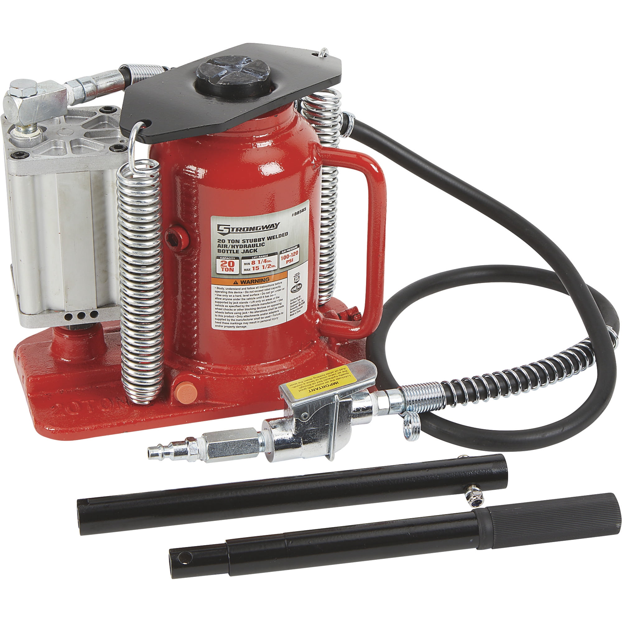 Strongway 15-Ton Screw Jack – Heavy-Duty Lifting & Positioning, ASME Compliant, 14"-21 7/8" Height Range