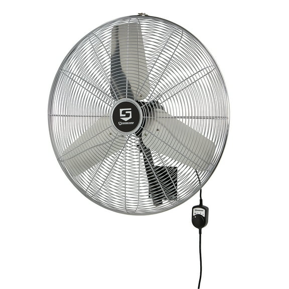 Strongway 30in. Oscillating Wall-Mount Fan, 6500 CFM, 3 Speeds