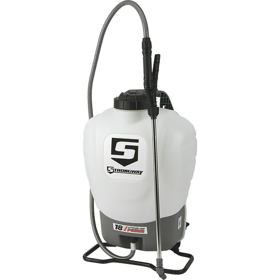Strongway 4-Gallon, 18V Li-Ion Never Pump Backpack Sprayer Kit, Tool, Battery and Accessories
