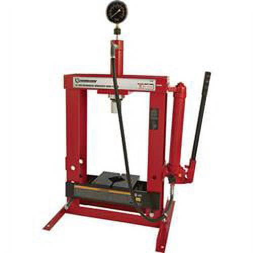 Strongway 46269 Benchtop Hydraulic Shop Press with Gauge 10 Ton