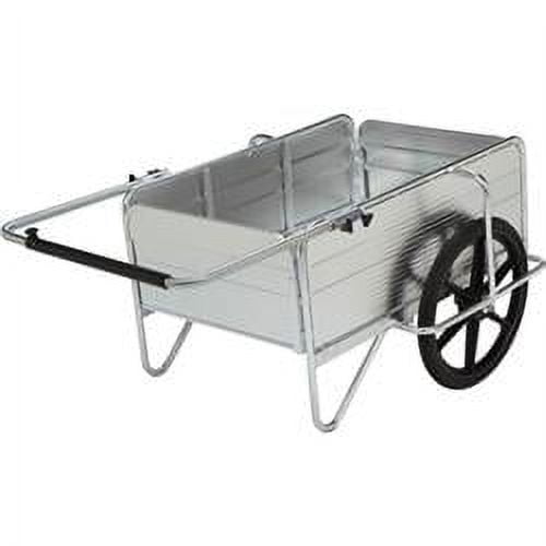 Strongway 47819 Aluminum Yard Cart - 52 x 35 inch, 330 lbs - 5. 72 cu. ft. Capacity
