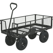 Strongway Steel Jumbo Garden Wagon, 1400-Lb. Capacity, 50in.L x 24.1in.W x 26.75in.H