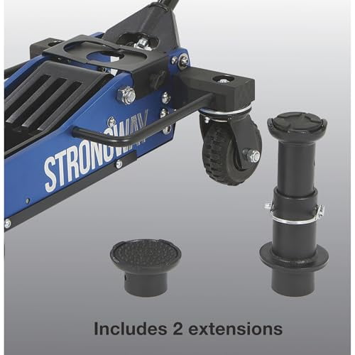 Strongway Off-Road Vehicle Jack, Offroad Jack Aluminum Construction Jack with High-Lift Design and Heavy-Duty Rear Swivel Casters, Car Lift Jack Off Road Jack