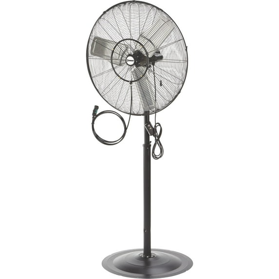 Strongway Outdoor Pedestal Misting Fan — 30in., 7,200 CFM