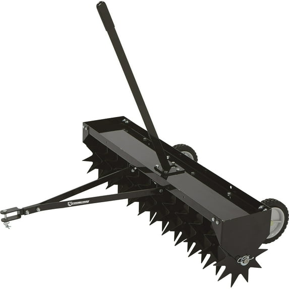 Strongway Spike Lawn Aerator, 42in.W, 12 Spike Wheels