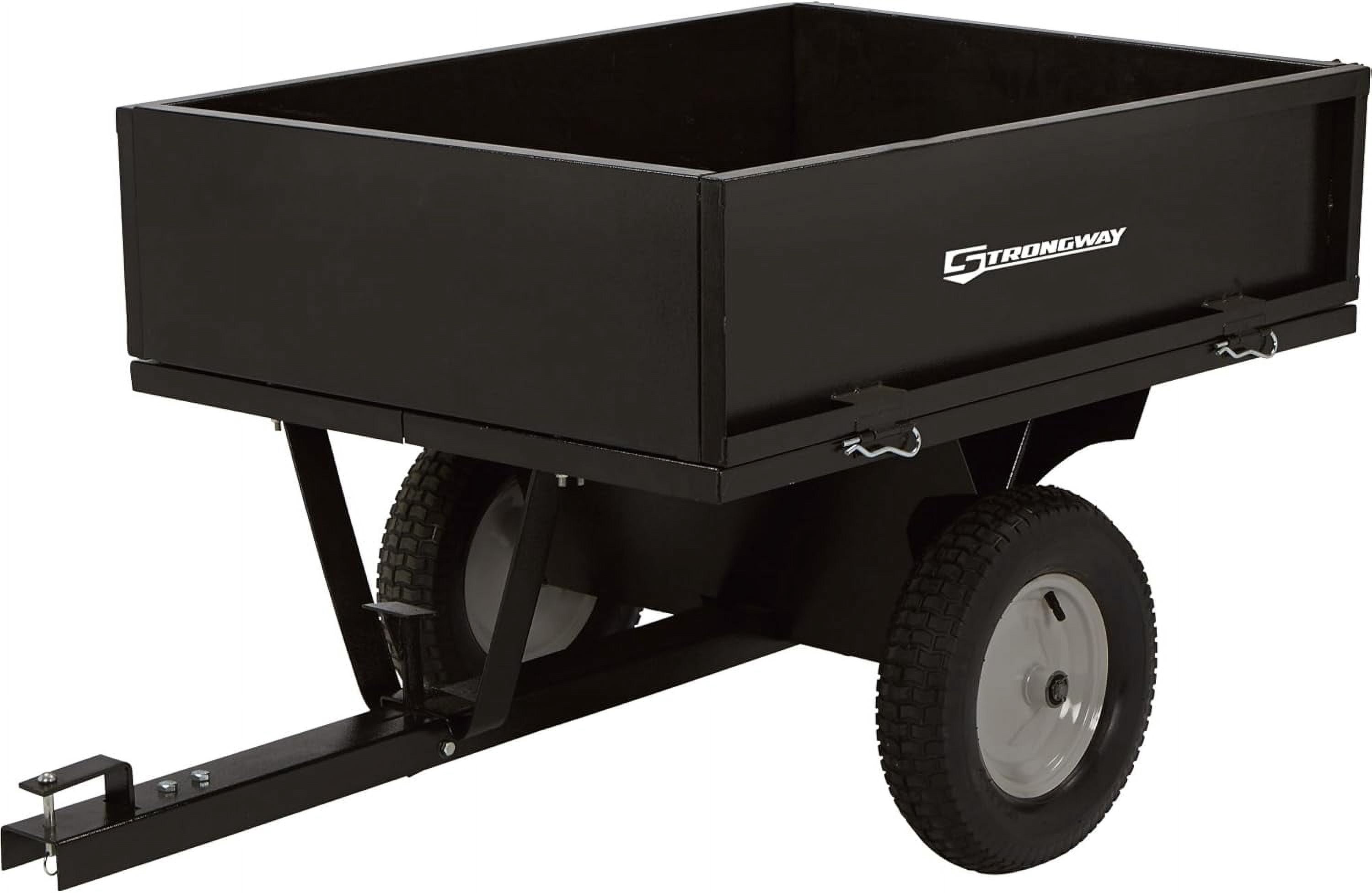 Strongway Steel ATV Trailer - 500-Lb. Capacity, 10 Cu. Ft.