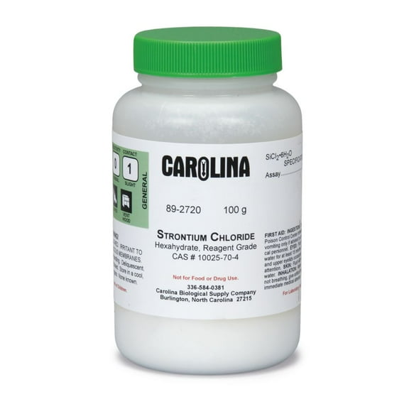 Strontium Chloride, 6-Hydrate, Reagent Grade, 100 G