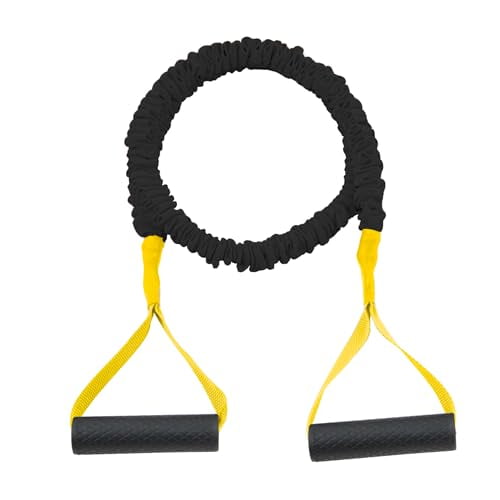 Stroops Deluxe Slastix Toner Resistance Bands with Handles | Safe Sleeve Exercise Bands for Strength Training, Full Body Workouts, and Home Gym Fitness