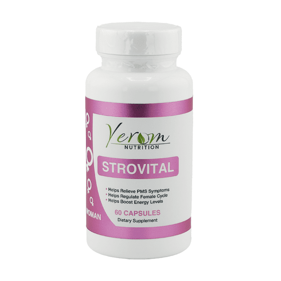 Strovital - Female Cycle Regulator - Relieve PMS Symptoms and Menopause Discomfort - 60 Capsules