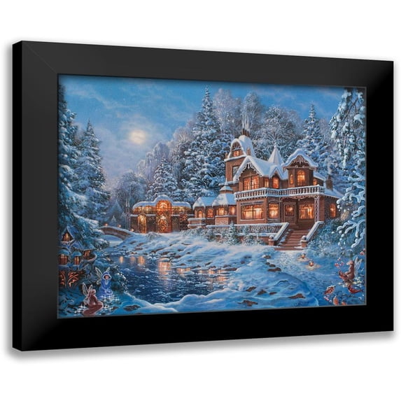 Strubel, Klaus 24x20 Black Modern Framed Museum Art Print Titled - Winter Magic