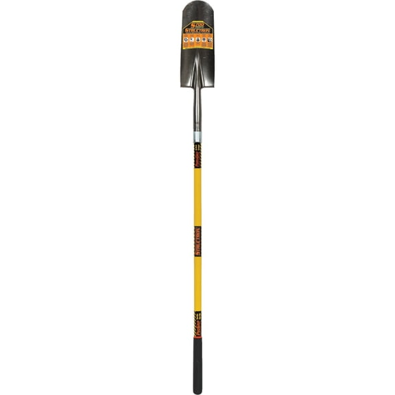 Structron Drain Spade STR-S704 Rear Roll Step - Fiberglass Handle - Yellow