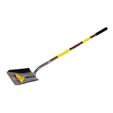 Structron Shovel Square Point Yellow Fiberglass Handle Cushion Grip