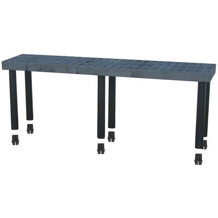 Structural Plastics Plastic Shlving,Open,Add-On,24"H,1 Shelf S6616A