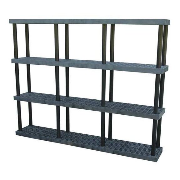 Structural Plastics Plstc Shelf,16inx75inx96inShlfLdCp:450lb S9616X4