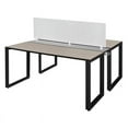 thumbnail image 1 of Structure 60 in. x 24 in. Benching System with Privacy Divider - Maple/ Black, 1 of 5