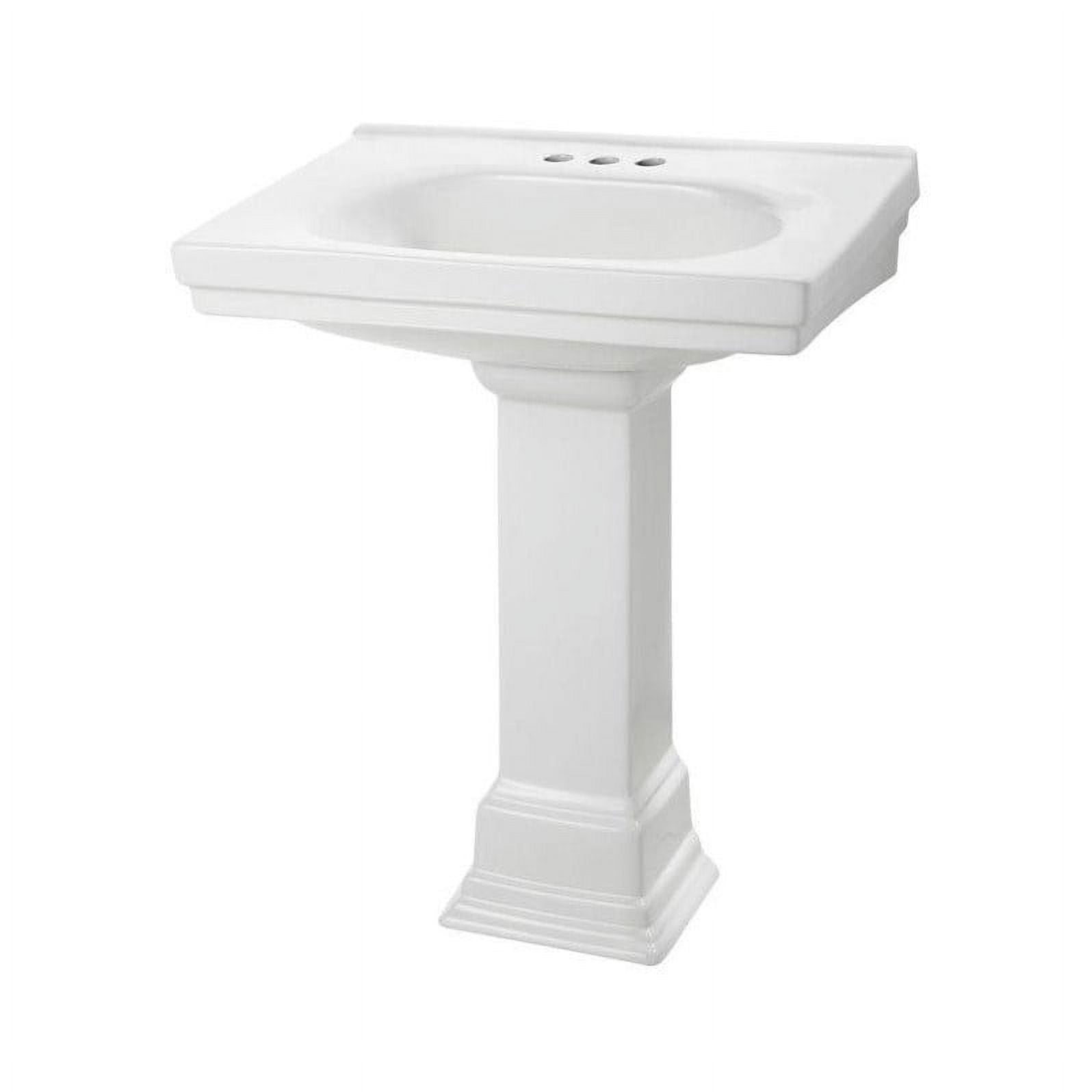 Foremost Structure Suite 20-5/80 in. Pedestal Sink Basin in Black Foremost Structure Suite 20-5/80 in. Pedestal Sink Basin in Black