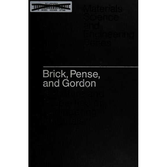 Pre-Owned Structure and Properties of Engineering Materials