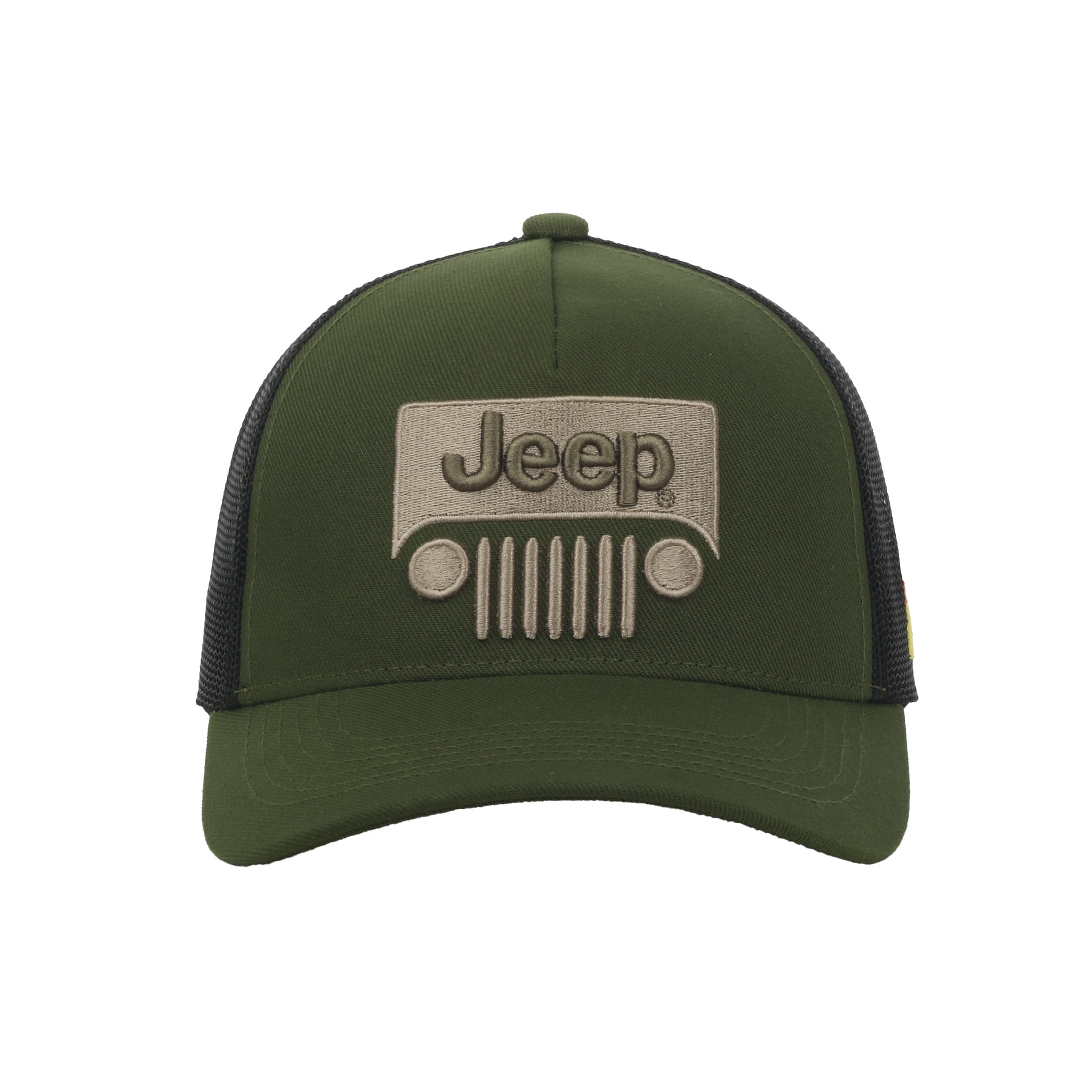 Structured 5-Panel Jeep Grill Logo Cap