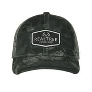 Structured 6-Panel Stretch Adjustable Cap with Pongee Realtree WAV3  Mirage Fabric and Perforated Panels