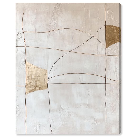 Structured Arcs II Canvas Print Minimalist Decor by Art Remedy, Gallery Wrapped, 24 x 30