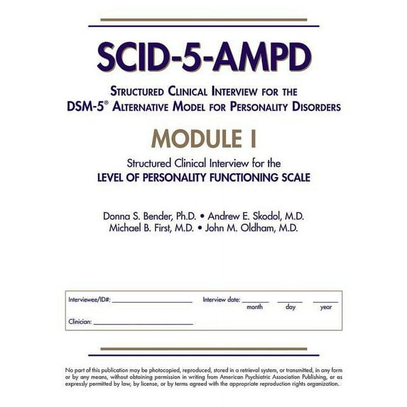 Structured Clinical Interview for the Dsm-5(r) Alternative Model for Personality Disorders (Scid-5-Ampd) Module I: Level of Personality Functioning Scale (Other)