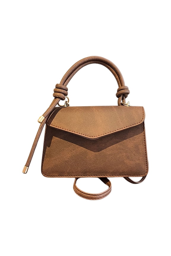 Structured Crossbody Bag 9.06x5.51x1.97in PU Compact Tote Black White Coffee Khaki Blue Small Shoulder Purse Slim Profile Bag Minimalist Casual Bag Everyday Lightweight Essential Adjustable Strap