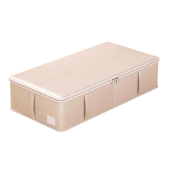 Structured Garment Storage Box for Wedding Gowns, with 2-Pull Closure and Enclosed Design for Indoor Clothing Storage