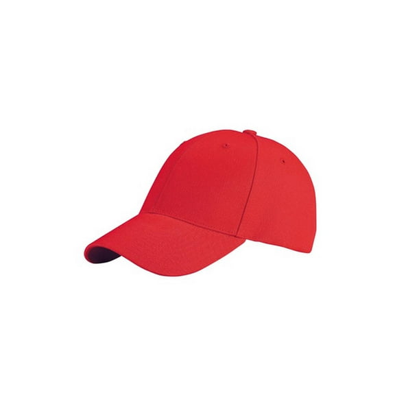 Structured Low Profile Wool Hat Cap- Red
