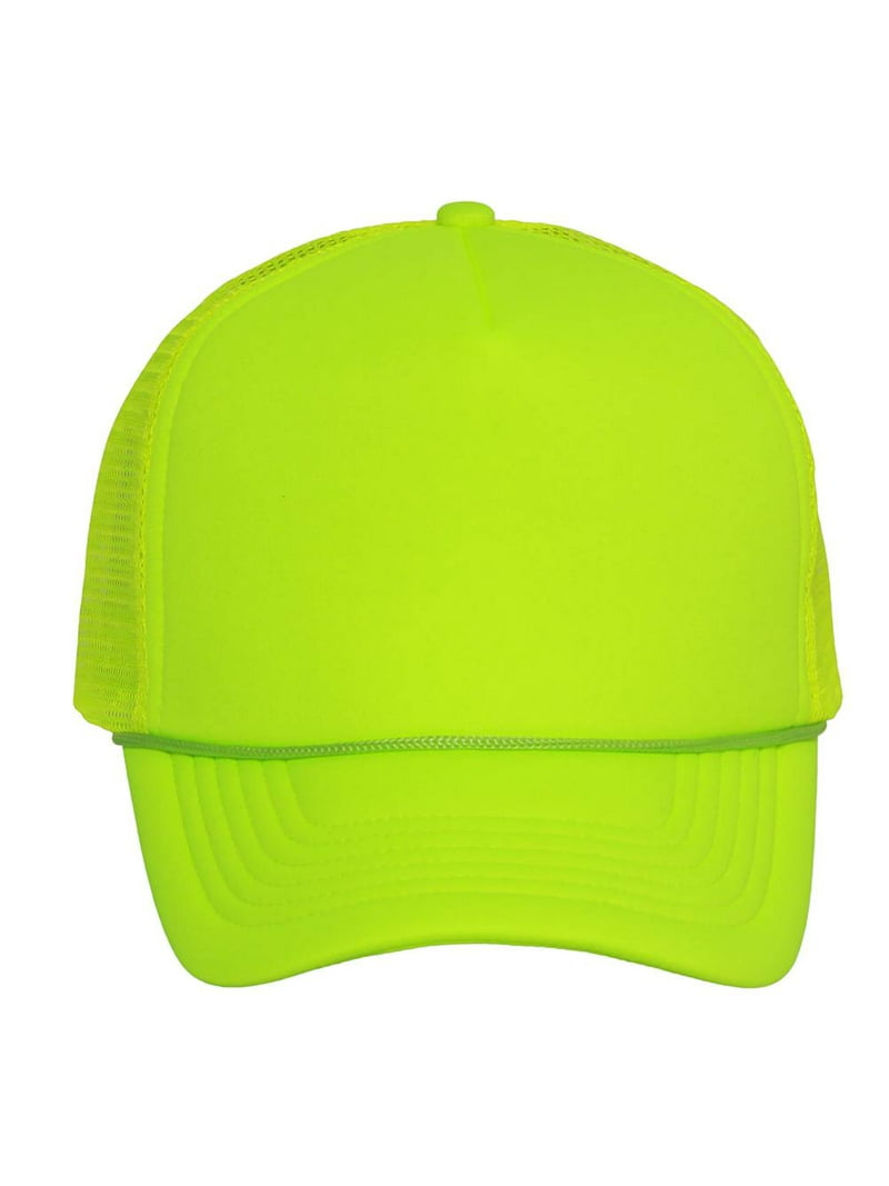 Gravity Trading's High-Viz Neon Trucker Mesh Hat, Adjustable