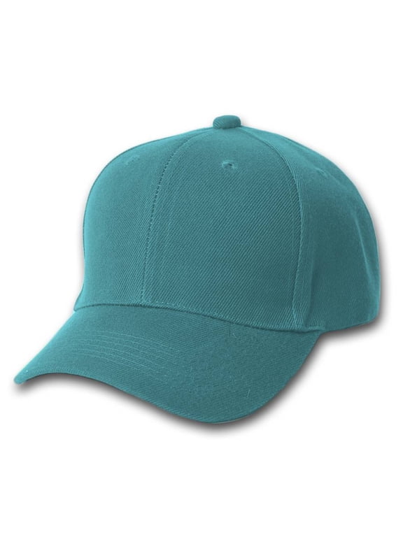 Structured Poly Low Profile Adjustable Hat, Teal