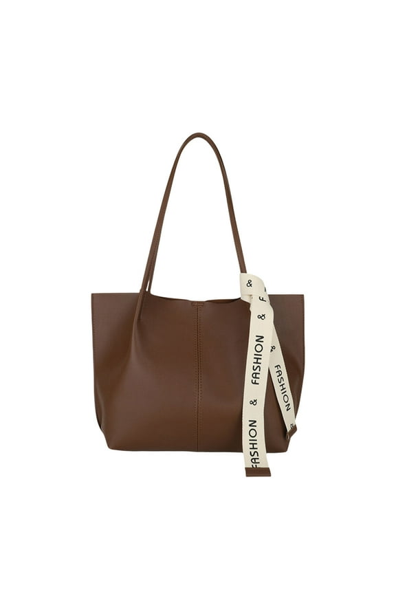 Structured Shoulder Tote 11.81x10.63x4.72in PU Large Capacity Bag Coffee Brown Work Commute Purse Roomy Satchel Professional Handbag Spacious Work Tote Everyday Carry Essential
