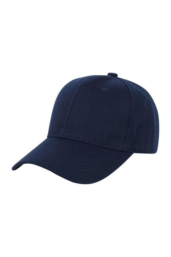 Structured Six Panel Baseball Cap with Adjustable Back Closure Classic Curved Brim Unisex Design for Everyday Wear