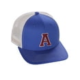 thumbnail image 1 of Structured Trucker Mesh Hat Custom Colors Letter A Initial Baseball Mid Profile, 1 of 4