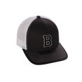 thumbnail image 1 of Structured Trucker Mesh Hat Custom Colors Letter B Initial Baseball Mid Profile, 1 of 4
