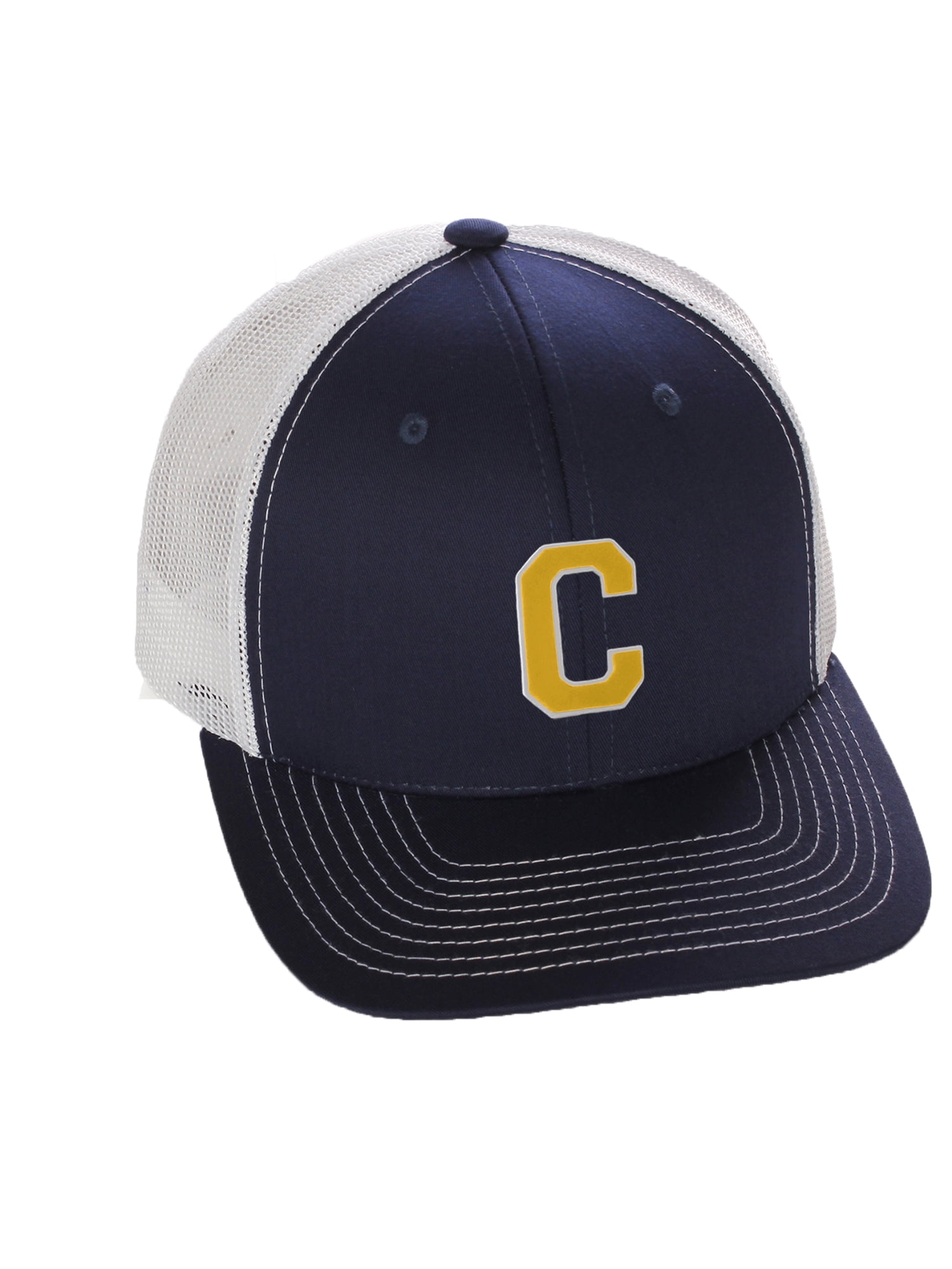 Girls Custom Vintage C Initial Trucker Hat Cool Girls Teach - Periwinkle Vintage Trucker Hat – KenzKustomz main image 3