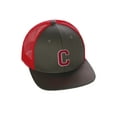 thumbnail image 1 of Structured Trucker Mesh Hat Custom Colors Letter C Initial Baseball Mid Profile, 1 of 4