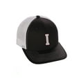 thumbnail image 1 of Structured Trucker Mesh Hat Custom Colors Letter I Initial Baseball Mid Profile, 1 of 4