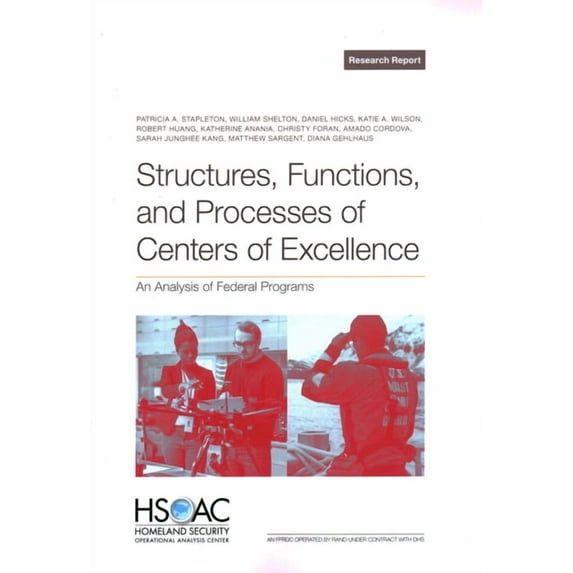 Structures, Functions, and Processes of Centers of Excellence: An Analysis of Federal Programs, (Paperback)