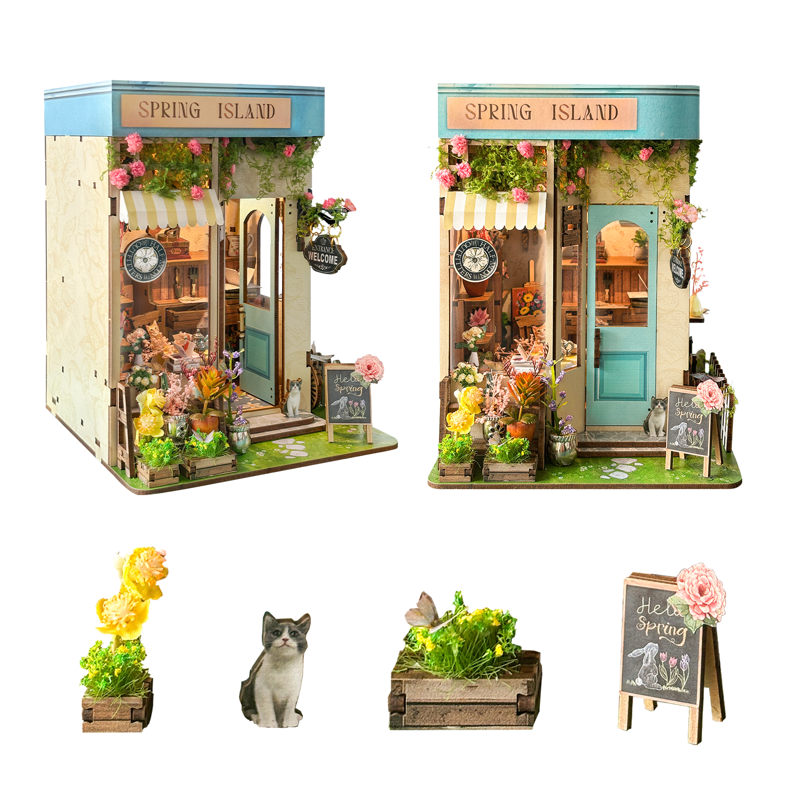 Rolife DIY miniatuurhuisset, sprookjesachtig boomhuis, 275-delige modelbouwset, poppenhuis voor tieners en volwassenen, geen lijm nodig, 3D- puzzel, mini-huisbouwpakket, 8-uurs montage, therapeutisch