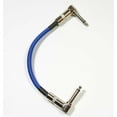 thumbnail image 1 of Strukture 6" patch cable Right angle ends, Blue Woven, 1 of 1