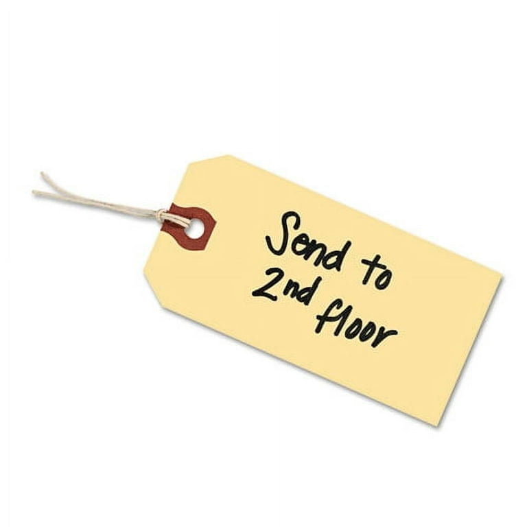 Strung Shipping Tags, 11.5 pt Stock, 4.75 x 2.38, Manila, 1,000/Box Strung Shipping Tags, 11.5 pt Stock, 4.75 x 2.38, Manila, 1,000/Box