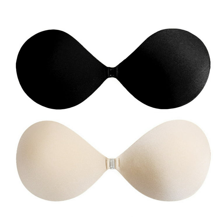 2 Pairs Sticky Bra Backless Strapless Push Up Bras For Women, Adhesive Invisible  Lift Bra For Large Breasts