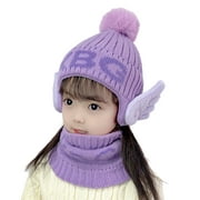 Strungten Baby Toddler Boy Girl Knitted Children's Soft Hat+Scarf Two Piece Set KBG