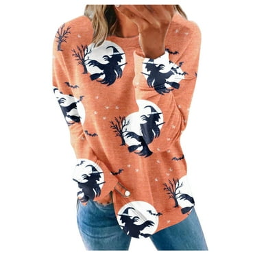 Strungten 3/4 Sleeve Shirts For Women Pattern Print Graphic Tees ...