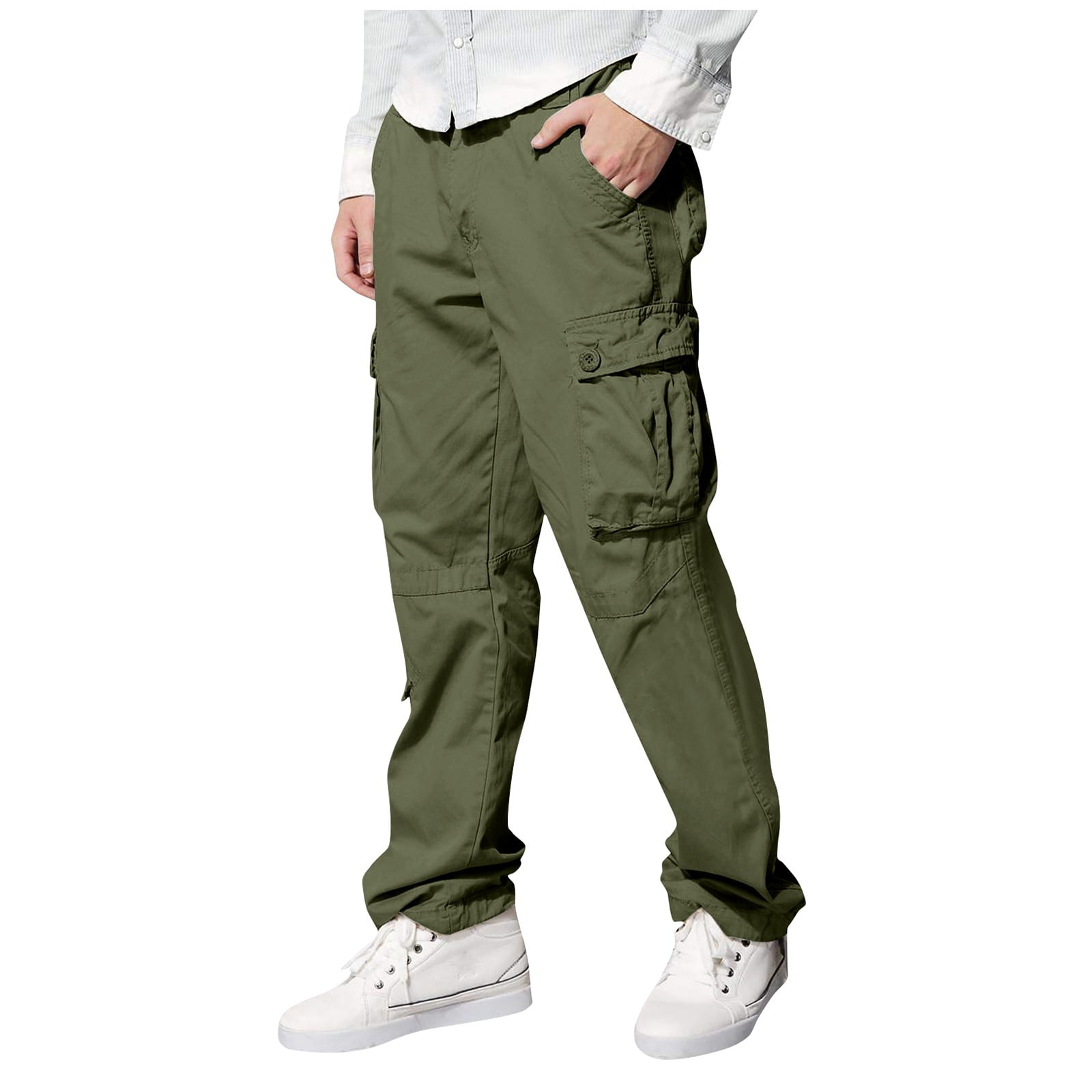 Strungten Men's Summer Casual Fashion Cargo Pants Men's Summer Loose ...